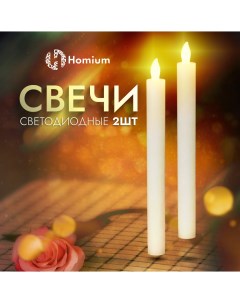 Набор светодиодных свечей LED Elementary Candle set2Candle22 5 2шт H22 5 Homium