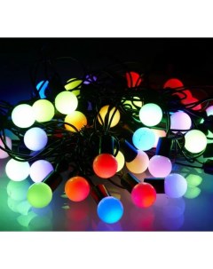 Световая гирлянда новогодняя Шарики ballM60pcs RGB 10 м разноцветный RGB Qvatra