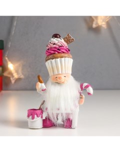 Новогодний сувенир Дед Мороз сладкоежка 7511630 12х4 5х7 5 см Nobrand