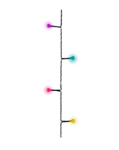Световая гирлянда новогодняя Шарики 9 м разноцветный RGB Lumineo