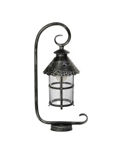 Светильник садовый 8732B IP23 E27 черное серебро Amber lamp