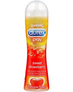 Гель смазка интимная Play Sweet Strawberry с ароматом сладкой клубники 50 мл Durex