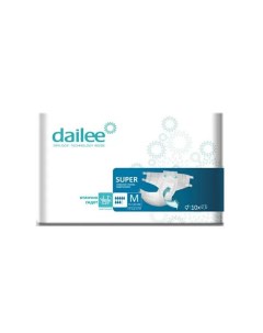 Подгузники для взрослых 10 Super Medium 10 шт Dailee