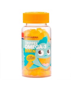 Рыбий жир омега 3 для детей Trippel Omega 3 Barn Tutti Frutti капсулы 120 шт Biopharma