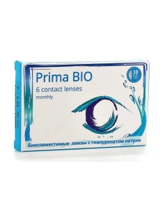 Контактные линзы Prima BIO 1 месяц 2 50 R8 6 6 шт Okvision