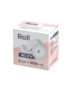 Пластырь медицинский на нетканной основе рулонный Roll 6х1000 см Neofix