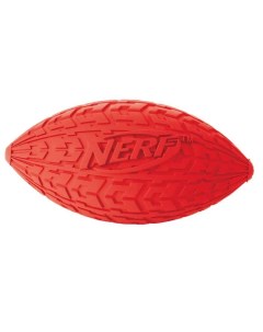 Игрушка для собак Мяч для регби резиновый пищащий оранжевый 15 см Nerf