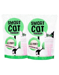 Наполнитель для туалета кошек силикагелевый без запаха 2 шт по 3 32 кг Smart cat