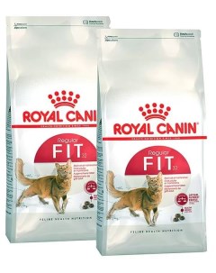 Сухой корм для кошек FIT 32 для активных 2шт по 2кг Royal canin
