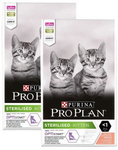 Сухой корм для кошек Cat Optirenal Sterilised лосось 2 шт по 1 5 кг Pro plan