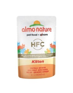Влажный корм для котят HFC Classic Kitten Cuisine курица 24шт по 55г Almo nature