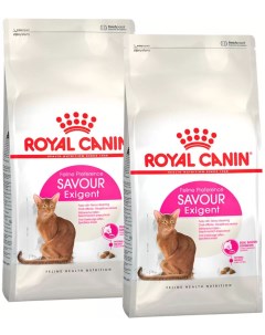 Сухой корм для кошек SAVOR EXIGENT для привередливых 2шт по 4кг Royal canin
