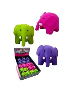 Игрушка для собак цветные слоники в ассортименте 8 5 см Papillon