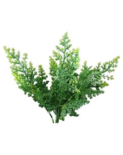 Искусственное растение аквариумное зеленый 13 см 2 шт Пижон
