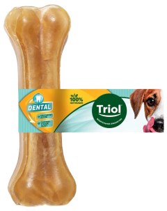 Лакомство для собак Dental косточка жевательная 10 см 30 г Триол