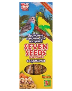 Зерновые палочки для попугаев с орехами 90 г 3 шт Seven seeds