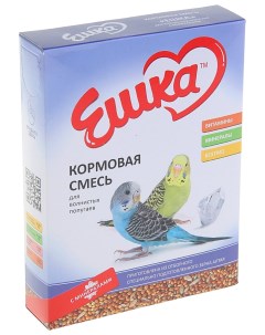 Кормовая смесь для волнистых попугаев с минералами 500 г 2 шт Ешка