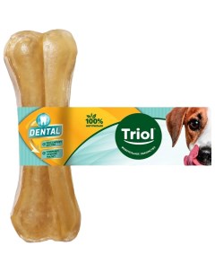 Лакомство для собак Dental косточка жевательная 7 5 см 20 г 6 шт Триол