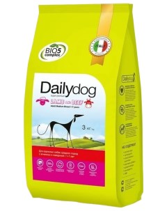 Сухой корм для собак для средних пород ягненок с говядиной 3 кг Dailydog