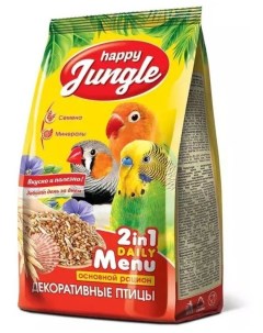 Корм для декоративных птиц 5 шт по 350 г Happy jungle