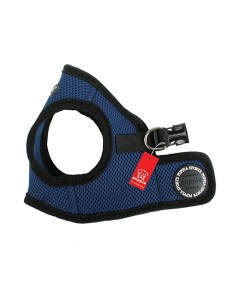 Шлейка для собак Soft Vest синяя с чёрной окантовкой полиэстер размер XXL Puppia