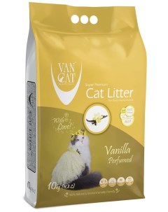 Комкующийся наполнитель Vanilla бентонитовый ваниль 2 шт по 10 кг Van cat