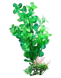 Искусственное растение аквариумное зеленый 6x24 см 4 шт Пижон