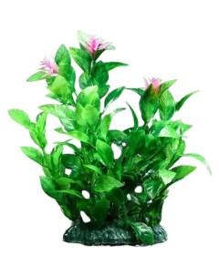 Искусственное растение аквариумное зеленый 11 см 3 шт Пижон