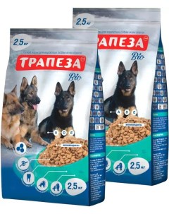 Сухой корм для собак БИО 2 шт по 2 5 кг Трапеза