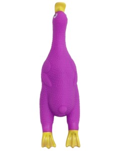 Игрушка для собак Летящая утка пищащая 24 x 7 см фиолетовая Пижон