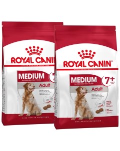 Сухой корм для пожилых собак средних пород Medium Adult 7 2 шт по 15 кг Royal canin