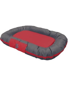Лежак для собак мягкий RENO 103х76х11 см серый красный Nobby