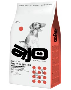 Сухой корм для щенков и собак Puppy Junior с гречкой 12 кг Ajo
