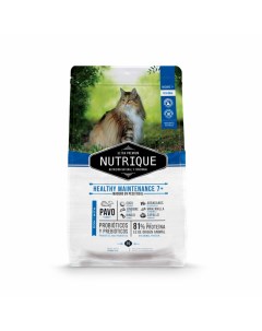 Сухой корм для кошек Nutrique Cat Healthy Mant 7 для пожилых индейка 7 5 кг Vitalcan