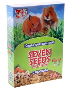 Сухой корм для хомяков из природной кладовой с орехом 500 г 3 шт Seven seeds