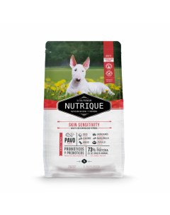 Сухой корм для собак Nutrique при чувствительной коже с индейкой 15 кг Vitalcan