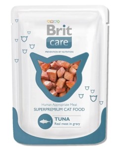 Влажный корм для кошек Care с тунцом 80г Brit*