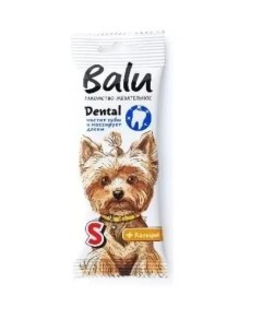 Лакомство для собак Dental для мелких пород размер S 36 г Balù