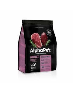 Сухой корм для кошек Superpremium говядина и печень 400 г Alphapet