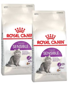 Сухой корм для кошек SENSIBLE 33 при аллергии 2шт по 0 2кг Royal canin