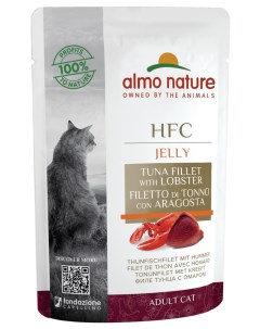 Влажный корм для кошек HFC Jelly с тунцом и лобстером 24x55 г Almo nature