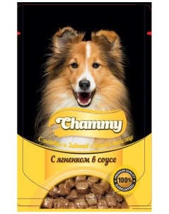 Влажный корм для собак с ягненком в соусе 85 г 25 шт Chammy
