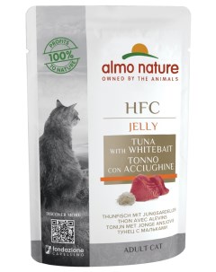 Влажный корм для кошек HFC Jelly тунец с мальками 24x55 г Almo nature