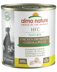 Влажный корм для собак HFC Natural Chicken Drumstick с курицей 280 г 12 шт Almo nature