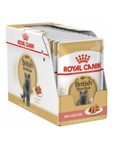 Влажный корм для кошек British Shorthair с мясом 24шт по 85г Royal canin