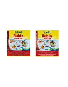 Корм для всех видов рыб Rubin Granules для улучшения окраса 2 шт по 15 г Tetra