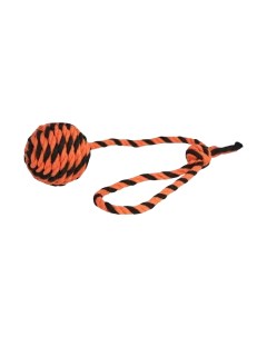 Игрушка для собак Мяч Броник средний оранжевый черный Ecopet
