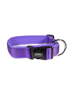 Ошейник для собак повседневный обхват шеи 20 30 см нейлон фиолетовый Nobby