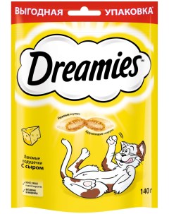 Лакомство для кошек подушечки с сыром 10 шт по 140 г Dreamies