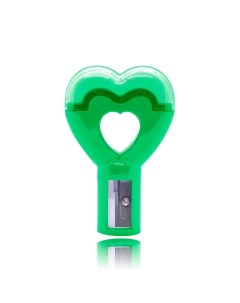 Точилка для карандаша ластик Сердце цвет зеленый Nobrand